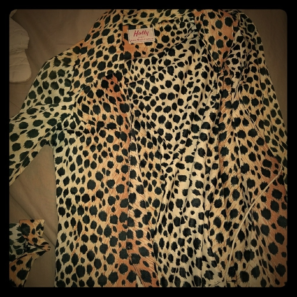 Vintage animal print jacket
